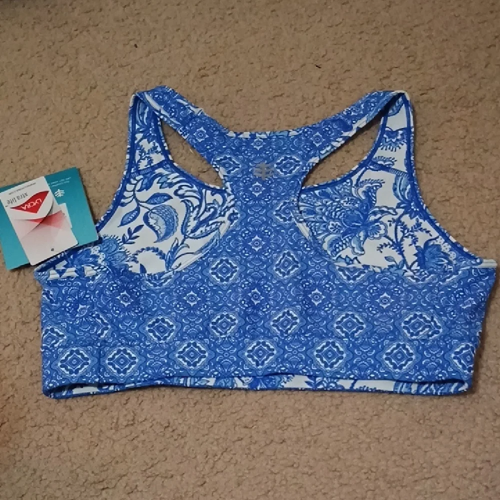 Coolibar UPF 50+ Reversible Medley Swim & Sports Bra Women's Size Medium NWT - Picture 3 of 8